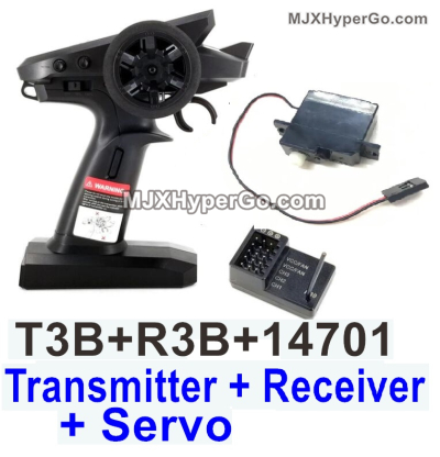 MJX Hyper Go 14301 14302 RC Car Parts T3B Transmitter,R3B Receiver ...